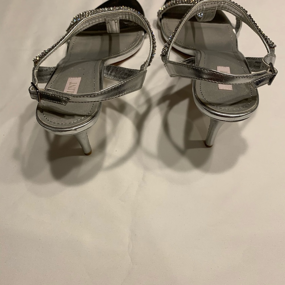 Glint Heels In Silver Rhinestone size 12. 3 inch. - Picture 4 of 4